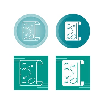 Pirate Map Vector Icon