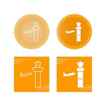 Air Control Tower Vector Icon