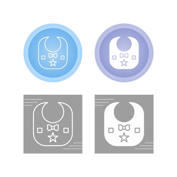 Baby Bib Vector Icon