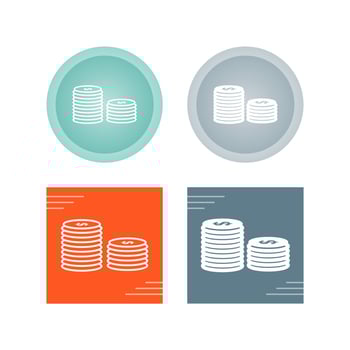 Stack of Coins Vector Icon