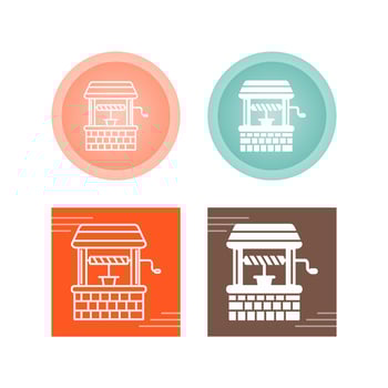 Water Well Vector Icon