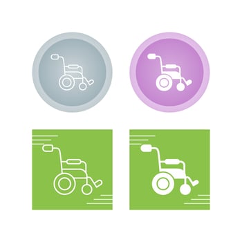 Wheel Chair Vector Icon