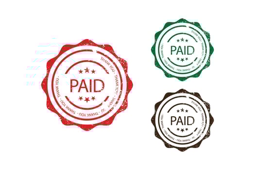 Rubber Stamps Seal in Grunge Effects Premium Vector
