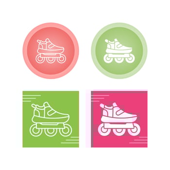 Roller Skates Vector Icon
