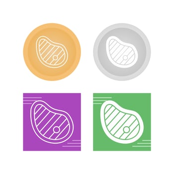 Steak Vector Icon