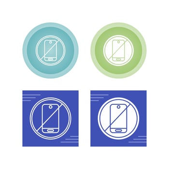 No Phone Vector Icon