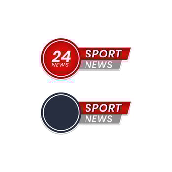 sport news label vector