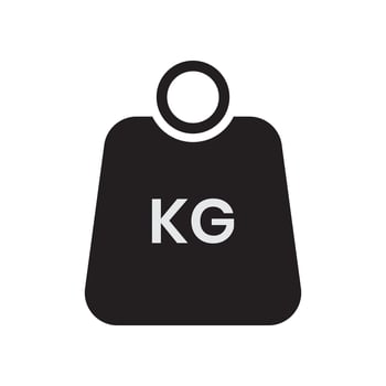 Weight kg icon can be used for applications or websites vector