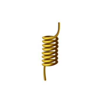 Compressed spring with pins realistic illustration illustration isolated. png