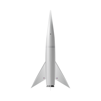 Space shuttle or rocket template, 3d realistic illustration isolated. png