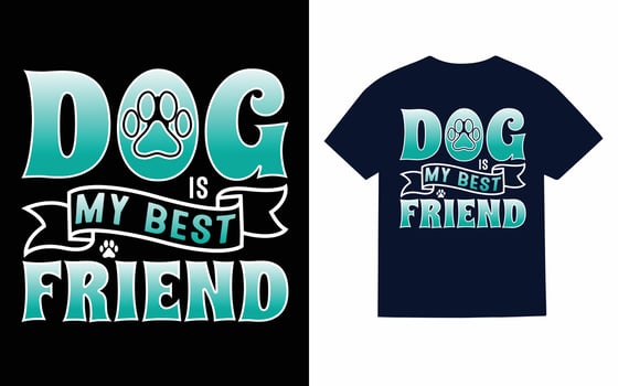Dog T-Shirt Design vector