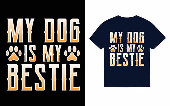 Dog T-Shirt Design vector