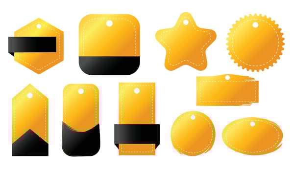 price tag banner vector