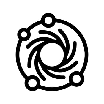 Blackhole Icon Vector Symbol Design Illustration