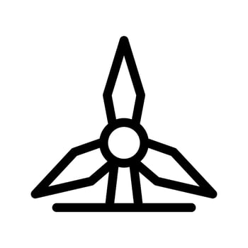 Wind Turbine Icon Vector Symbol Design Illustration