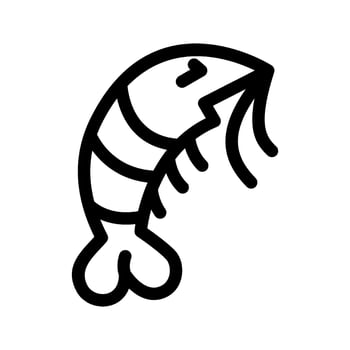 Shrimp Icon Vector Symbol Design Illustration
