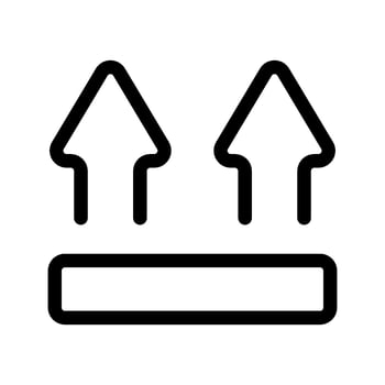 This Side Up Icon Vector Symbol Design Illustration