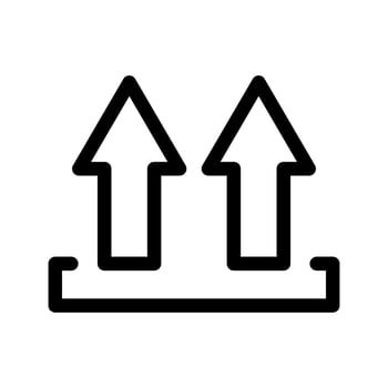 This Side Up Icon Vector Symbol Design Illustration