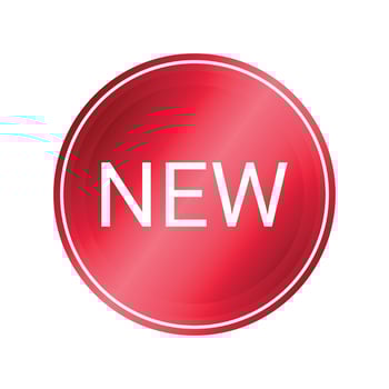 red new product new sticker or stamp vector badge collection, new button