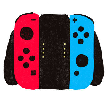 cute joy controller for game illustration png
