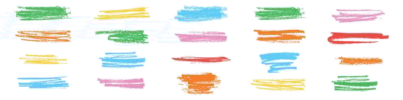 Hand drawn pencil, doodle, chalk and brush strokes. Marker and scribble lines for a textured stroke effect. Isolated vector illustrations on white background.