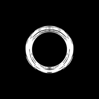 Zen Circle Icon Symbol. Aesthetic Circle Shape for Logo, Art Frame, Art Illustration, Website or Graphic Design Element. Vector Illustration