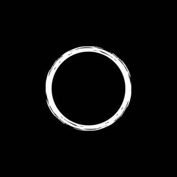 Zen Circle Icon Symbol. Aesthetic Circle Shape for Logo, Art Frame, Art Illustration, Website or Graphic Design Element. Vector Illustration