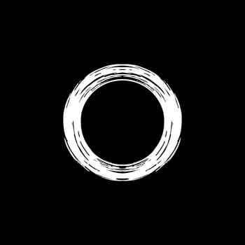 Zen Circle Icon Symbol. Aesthetic Circle Shape for Logo, Art Frame, Art Illustration, Website or Graphic Design Element. Vector Illustration