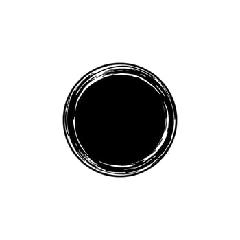 Zen Circle Icon Symbol. Aesthetic Circle Shape for Logo, Art Frame, Art Illustration, Website or Graphic Design Element. Vector Illustration