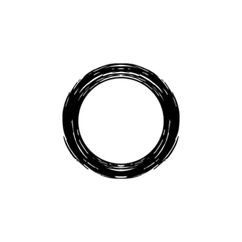 Zen Circle Icon Symbol. Aesthetic Circle Shape for Logo, Art Frame, Art Illustration, Website or Graphic Design Element. Vector Illustration