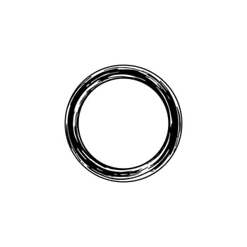 Zen Circle Icon Symbol. Aesthetic Circle Shape for Logo, Art Frame, Art Illustration, Website or Graphic Design Element. Vector Illustration