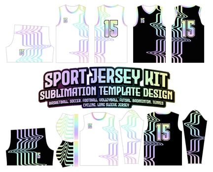 Contour Gradient Jersey Design Sportswear Background vector