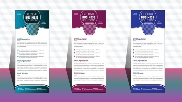 Roll up banner template. layout corporate roll up banner signage standee template. professional corporate roll up banner design. business roll up banner design. roll up banner design. vector