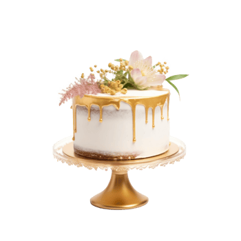 Elegant cake isolated png