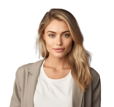 Portrait of a beautiful young woman isolated png