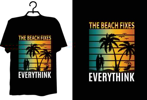 Summer t shirt design vector