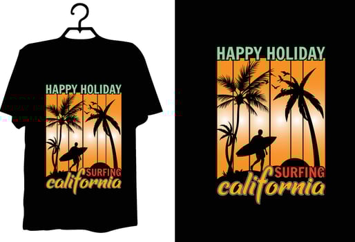 Summer t shirt design vector