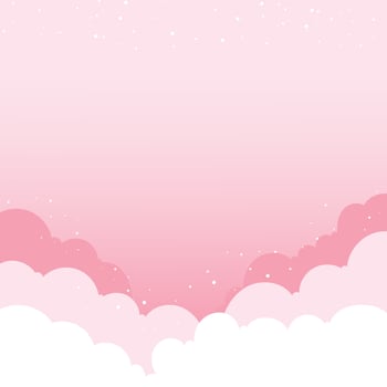 Vector cloudy pink sky backgrounds