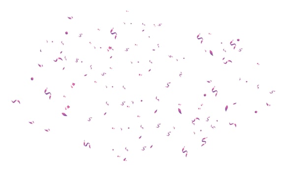 Vector golden purple confetti background