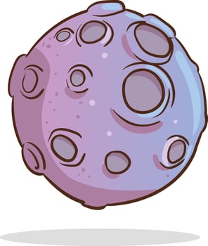 cartoon cute planet vector illustrations
