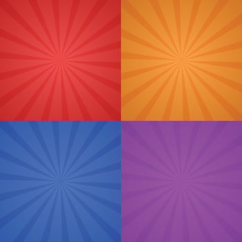 Vector shiny multicolor background collection