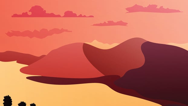 Landscape Design of Gayo's Mountain vector