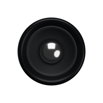 3d. Realistic black loudspeaker isolated on transparent background. png