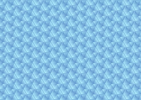 Abstract glass blue hexagons texture pattern vector