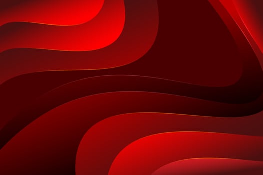 Paper style wavy red background vector