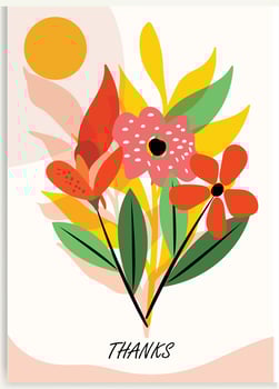 Floral wedding cards, invitation template leaves, and flowers vector