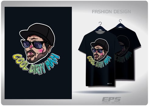 Vector T-shirt background image.cool dirty man pattern design, illustration, textile background for t-shirt, jersey street t-shirt