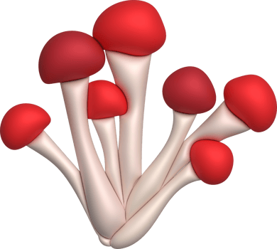 3d icon big mushroom icon minimalistic style png