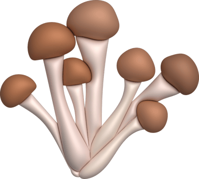 3d icon big mushroom icon minimalistic style png