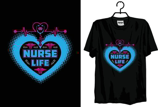 Advance Nurse t shirt design Free vector template nurse quotes use any women and man.